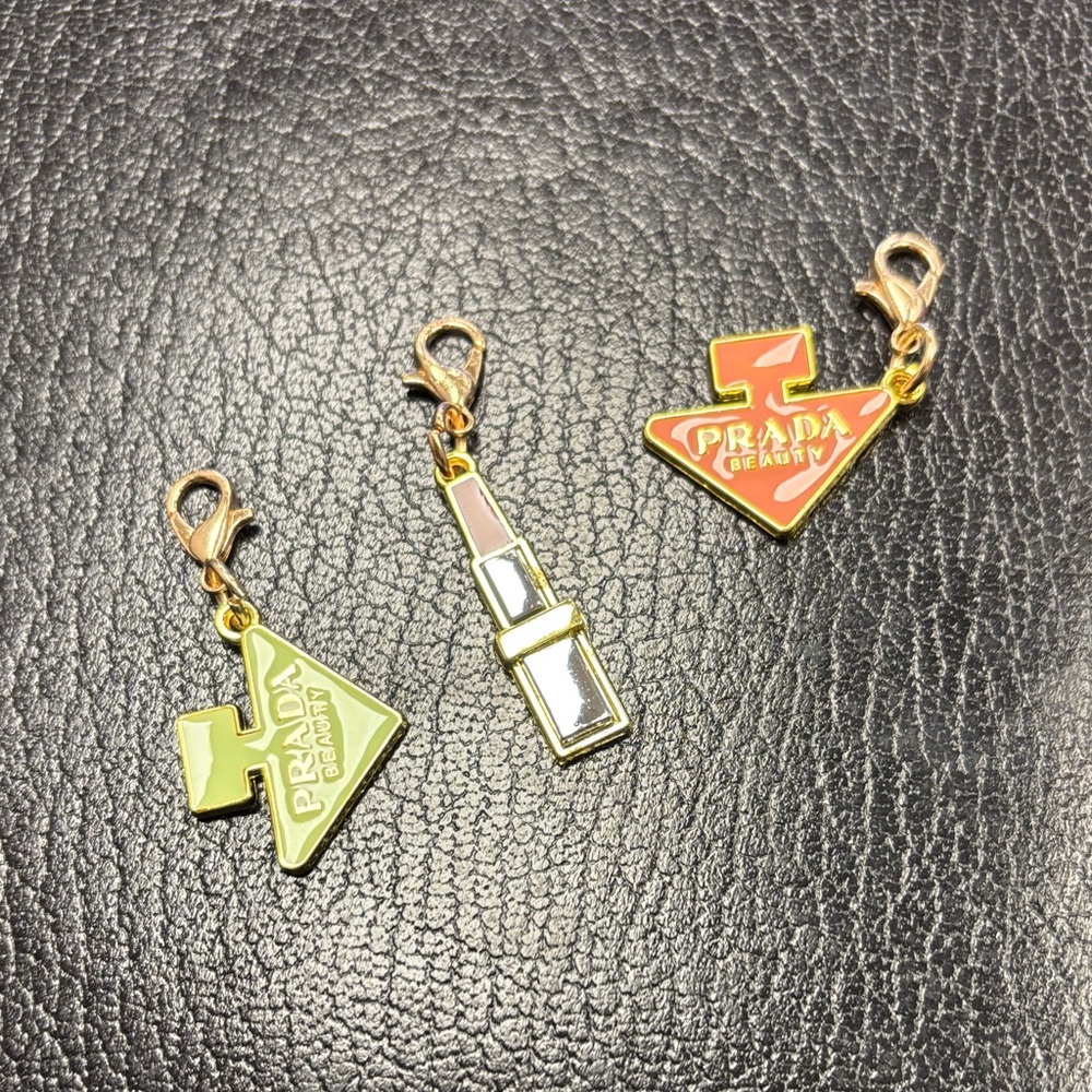 Prada beauty charms, set of 3